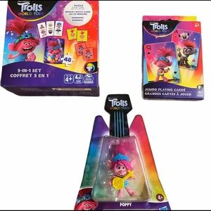 Trolls World Tour play set. All 3 items New